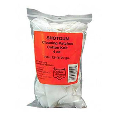 Southern Bloomer Shotgun Cotton Cleaning Patch RIbbed 3"x 3" Bag of 85
