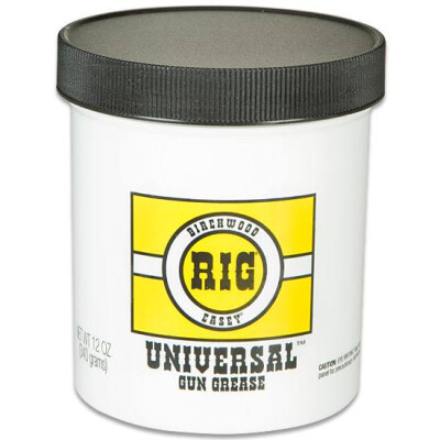 Rig Universal Grease Twelve Ounce Jar Keeps Firearms Rust and Corrosion Free