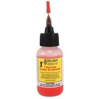 Pro Shot One Step Cleaner Lubricant Protectant 1 oz Bottle 1STEP-1NEEDLE