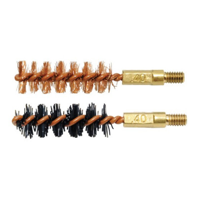 Otis Technology .40 Caliber Bore Brush Two-Pack (1 Nylon/1 Bronze)