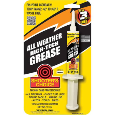 Shooter's Choice Synthetic All-Weather High-Tech Grease (10cc syringe)