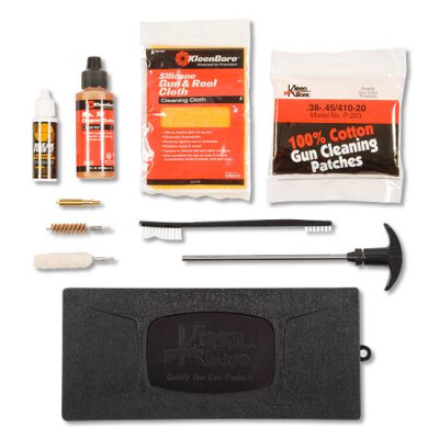 KleenBore Police Pistol Cleaning Kit .40/.41/10mm includes Patches, Solvents and tools 
