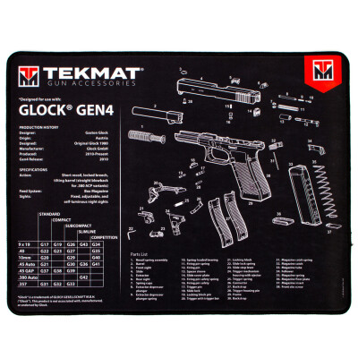 TekMat  Ultra Premium Gun Cleaning Mat Neoprene for Glock G4