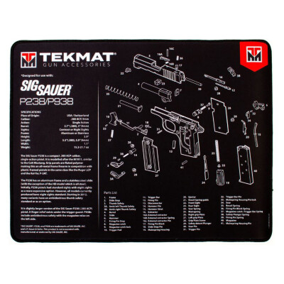 TekMat Sig Sauer P238 Ultra Premium Gun Cleaning Mat Neoprene