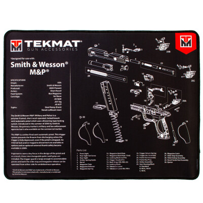 TekMat Smith and Wesson M&P Ultra Premium Gun Cleaning Mat Neoprene