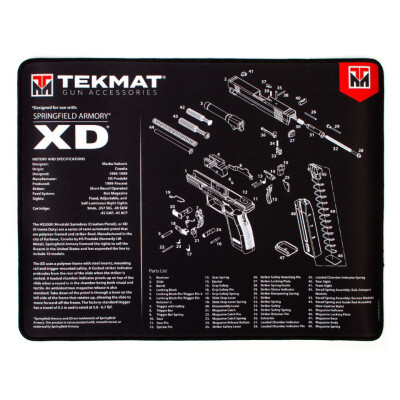 TekMat Springfield Armory XD Ultra Premium Gun Cleaning Mat Neoprene