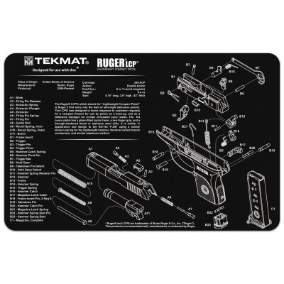 TekMat Gun Cleaning Mat For Ruger LCP Neoprene