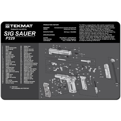 TekMat Sig Sauer P229 Gun Cleaning Mat Neoprene