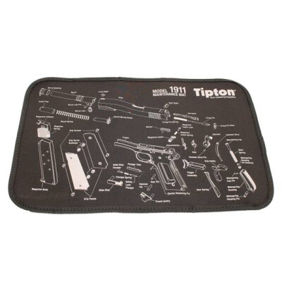 Tipton Maintenance Mat 1911 Gun Cleaning Pad 11" x 17" Black 558680