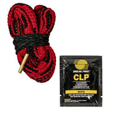 KleenBore 12 Gauge Kwick Kleen One Pull Through Rope Cleaner With BreakFree CLP Wipe