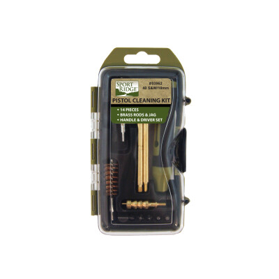 Sport Ridge .40 S&W Pistol Cleaning Kit 14 Piece Hard Case 03962
