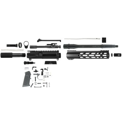TacFire AR-15 Unassembled Pistol Kit 5.56 NATO 10.5" Barrel M-LOK Handguard Black