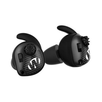 Walker's Silencer In The Ear (Pair) 25dB NRR #10 Batteries x4 Matte Black GWPSLCR
