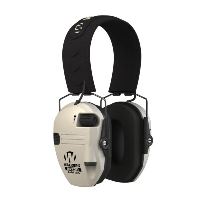 Walker's Razor Digital PRO Electronic Earmuffs NRR 23dB White