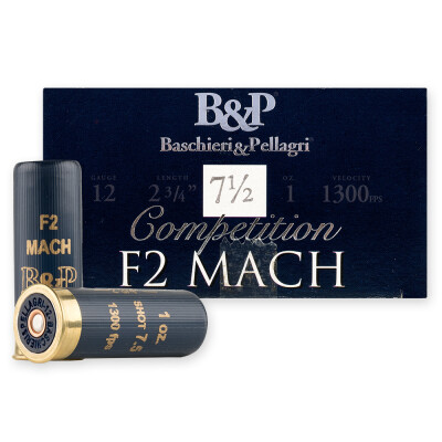 B&P Mach 12 Gauge Ammunition 25 Rounds 2-3/4" #7.5 Lead 1oz