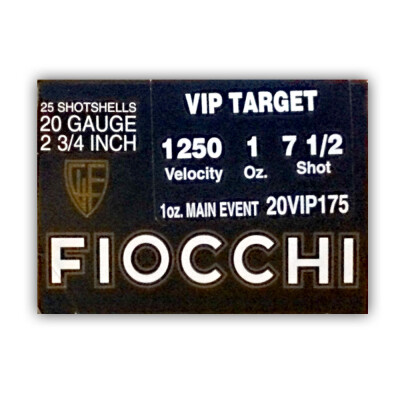 Fiocchi Exacta Main Event 20 Gauge Ammunition 25 Rounds 2.75" #7.5 Lead