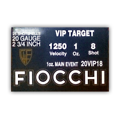 Fiocchi Exacta Main Event 20 Gauge Ammunition 25 Rounds 2.75" #8 Lead