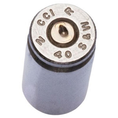 2 Monkey Trading .40 S&W Tire Valve Stem Covers Nickel Plated