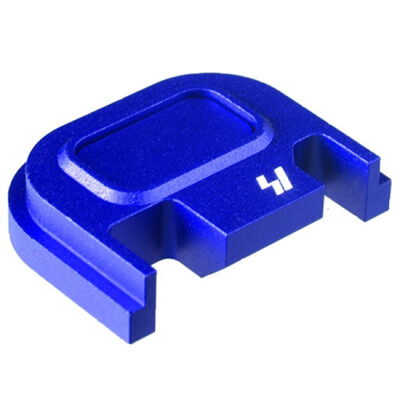 Strike Industries Slide Cover Plate Fits All Glock Models Except 42/43 V1 Button Aluminum Blue SI-GSP-V1-BLU