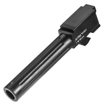 Lone Wolf AlphaWolf Drop In Barrel 9mm Luger for Glock 19 Stainless Black AW-19N