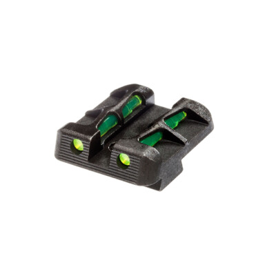 HiViz Litewave Interchangeable Fiber Optic Rear Sight For Glock 9/40/357 GLLW15