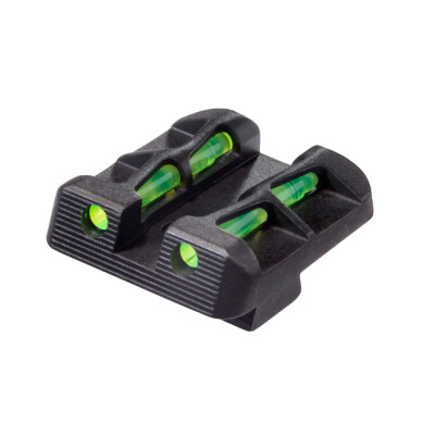 HiViz LITEWAVE Fiber Optic Rear Sight For Glock 10mm/.45 Red/Green Steel GLLW19