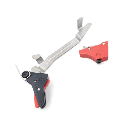 Timney Triggers Alpha Competition Series for Glock Gen 3 - 4, 3 lb Pull Weight Straight Trigger Red 