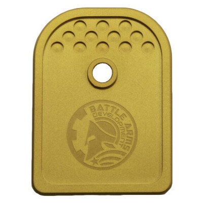 Battle Arms Development Magazine Baseplate for Glock 9mm Gold