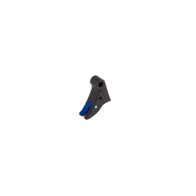 The Gun Company Black Trigger Shoe Blue Safety No Bar For Glock TGC-GLK-TRG-S-BLU
