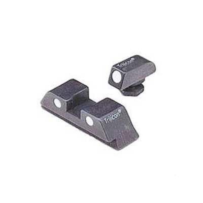 Trijicon Steel Sight Set Three White Dots No Tritium For Glock GL05