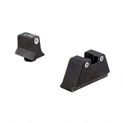 Trijicon Bright & Tough Green/White Night Sights For Glock Suppressor Height Steel Black GL-C-600649
