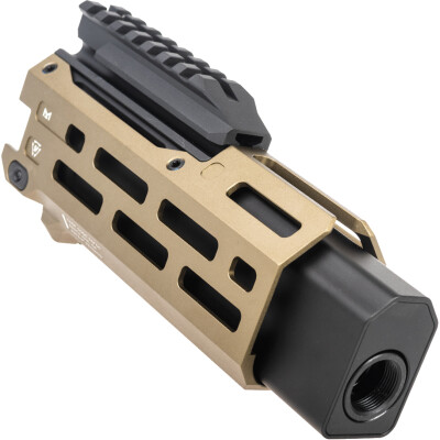 Strike Industries 6" Handguard for CZ EVO Free Float M-LOK Dummy Can Aluminum FDE