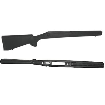 Hogue OverMold Long-Action Rifle Stock For Remington 700 BDL, Rubber, Black
