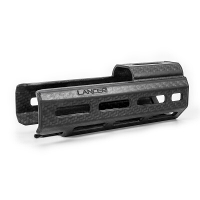 Lancer OEM SIG Sauer MPX Hand Guard 4.5" Direct Replacement Hand Guard Cooling Slots Carbon Fiber Black
