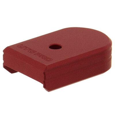 Leapers UTG PRO +0 Base Pad, CZ P07/P10C, Matte Red Aluminum