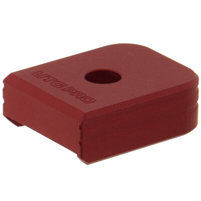 Leapers UTG PRO +0 Base Pad, HK VP9/P30 9/40, Matte Red Aluminum