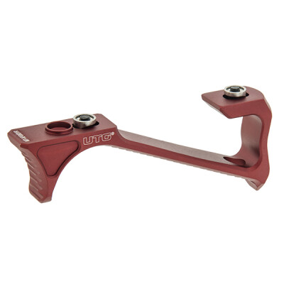 UTG Ultra Slim Angled Keymod Foregrip, Matte Red