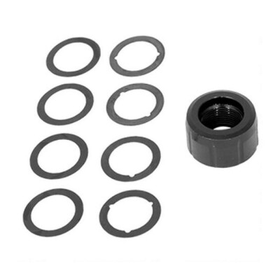SilencerCo Osprey Micro Adapter Plus Shims .5x28 TPI Steel Matte Black AC1528