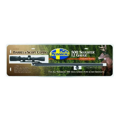 Mossberg 500 Rifled Slug Barrel 12 Gauge 24" Cantilever Mount 3-9x32 Scope Blued 92156