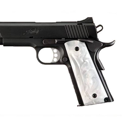 Hogue Grip Panels 1911 Full Size Polymer White Pearlized 45318