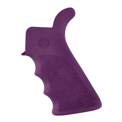 Hogue AR-15/M-16 OverMolded Pistol Grip With Beavertail Rubber Purple 15026