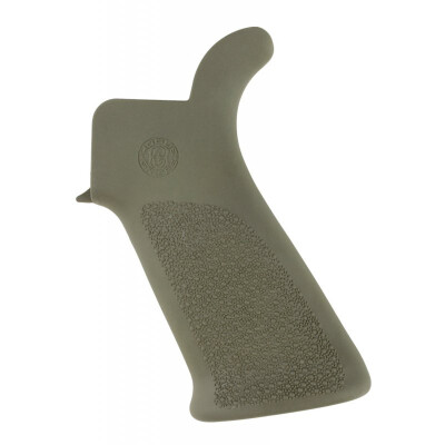 Hogue AR-15/M16 Pistol Grip With Beavertail Rubber OD Green 15031
