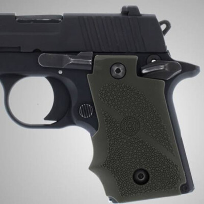 Hogue OverMold SIG Sauer P238 Grip Rubber Green 38001