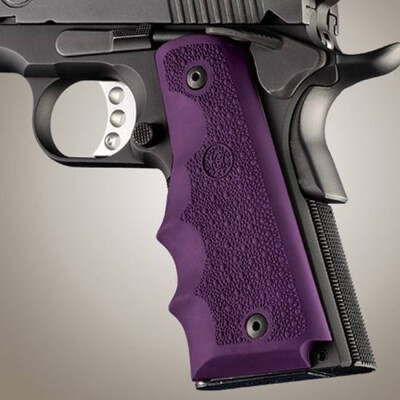 Hogue Grips 1911 Full Size With Finger Grooves Rubber Purple 45006