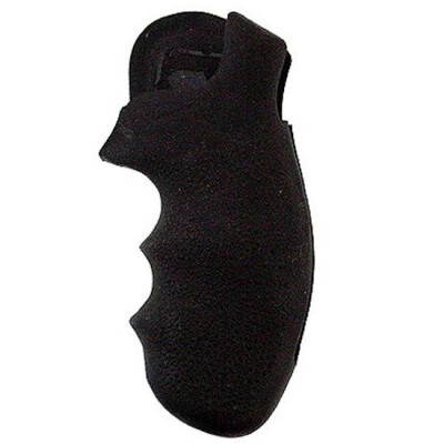 Hogue Monogrip S&W K and L Frame Round Butt Revolvers Rubber Black 1900
