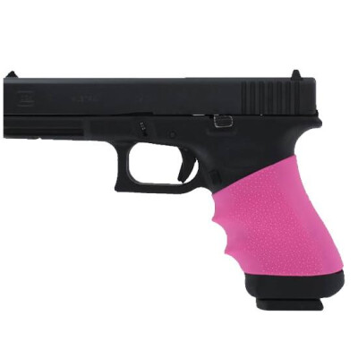 Hogue HandAll Universal Slip On Grip Fullsize Semi Automatic Rubber Pink 17007