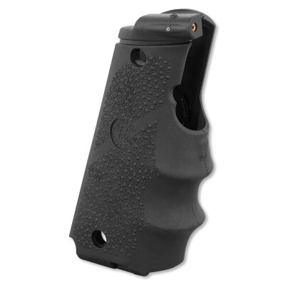 Hogue Laser Enhanced Grip With Finger Grooves 1911 Full Size Rubber Black 45080