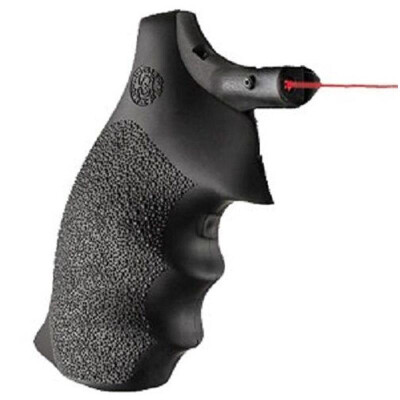Hogue Laser Enhanced Grip S&W J Frame Round Butt Polymer Black 60080