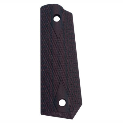 Ed Brown 1911 Bobtail Double Diamond G10 Grips Black Cherry
