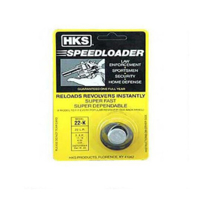 HKS .22LR Six Round Speedloader S&W/Colt//Dan Wesson Polymer Black 22-K